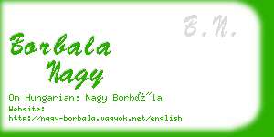 borbala nagy business card